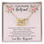 To My Beautiful Girlfriend Interlocking Hearts Necklace