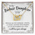 To My Badass Daughter - Interlocking Heart Necklace Interlocking Hearts Necklace