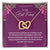 To My Best Friend Interlocking Hearts Necklace Birthday Gift
