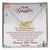 To My Daughter Interlocking Hearts Necklace Message Card