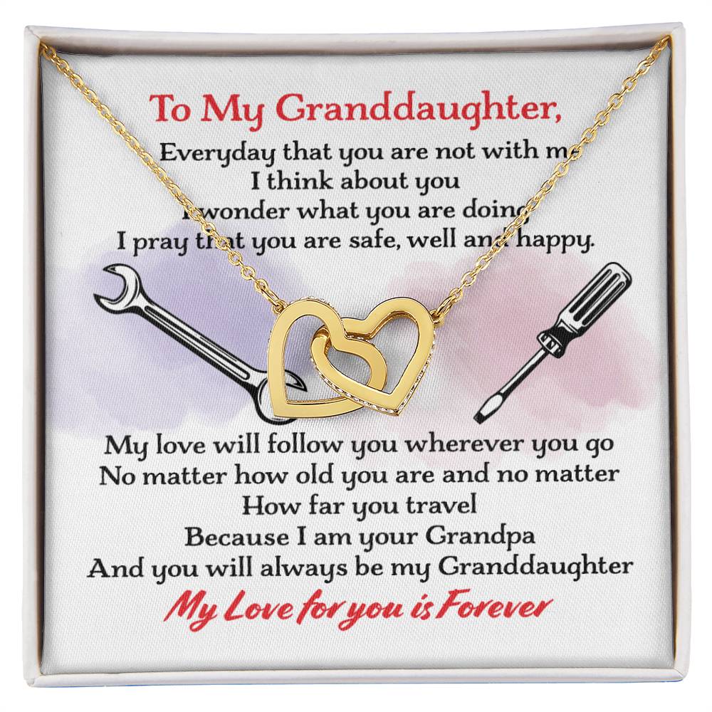 Mechanic'S Granddaughter - Interlocking Heart Necklace Interlocking Hearts Necklace