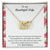 To My Wife The Day I Met You - Floral Interlocking Hearts Necklace