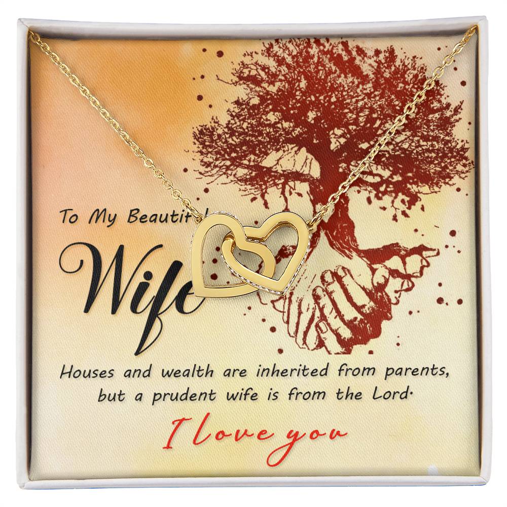 Romantic Gift For Wife - No One Loves You Like I Do V2 Anniversary Gift From Husband Valentine'S Day Present Interlocking Hearts Necklace