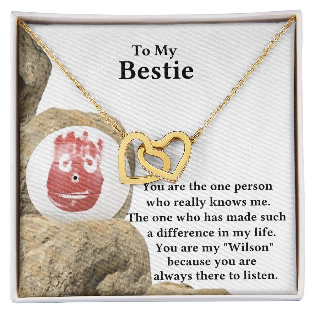 My Bestie My Wilson Interlocking Hearts Necklace