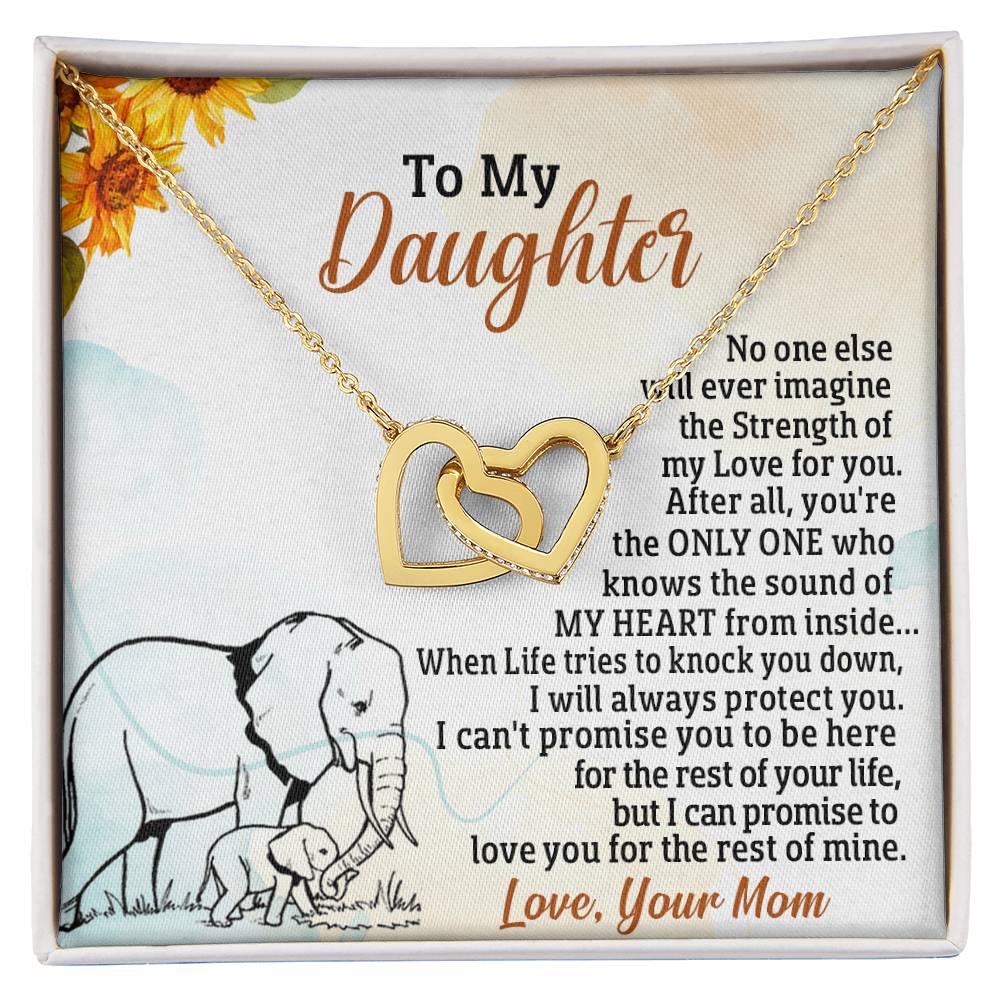Thoughtful Gifts For You Daughter Best Christmas Gifts Interlocking Hearts Necklace