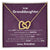 To My Granddaughter - Filled With Love - Necklace Interlocking Hearts Necklace