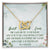 Best Friend Ever Interlocking Hearts Necklace Message Card