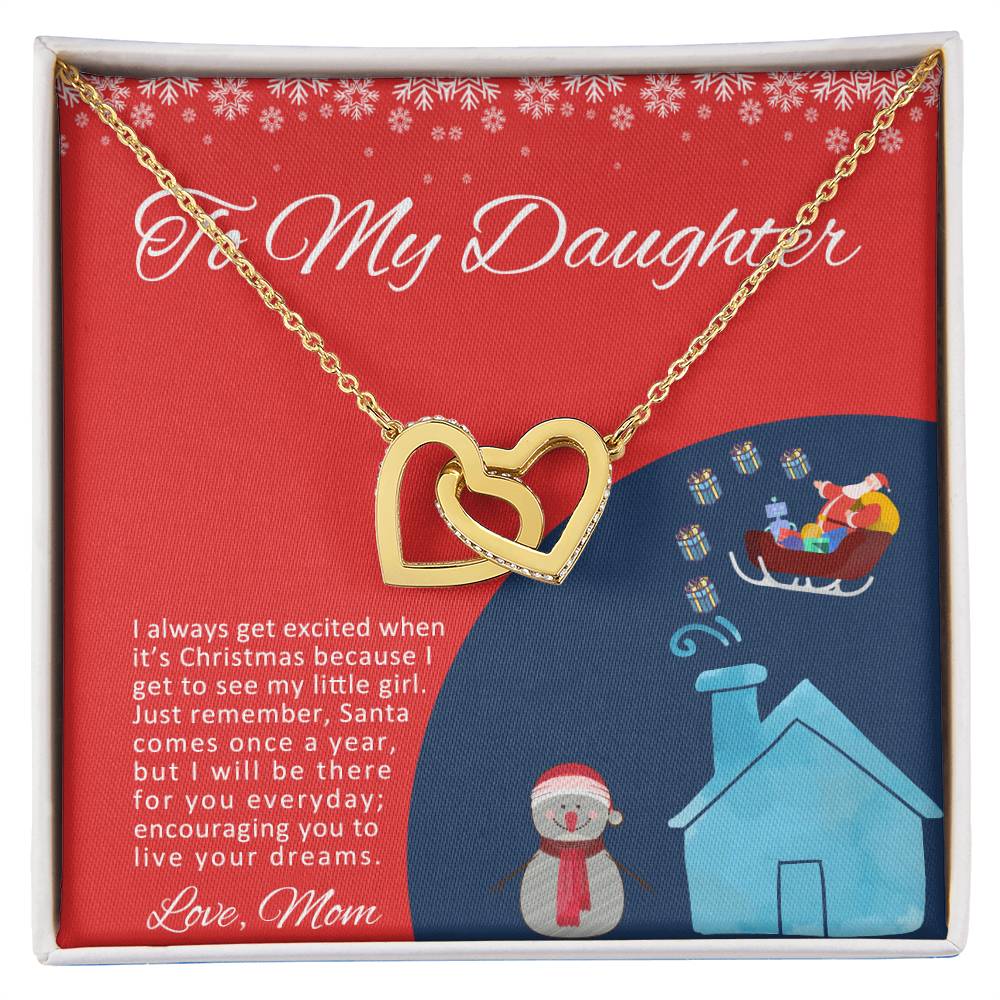 Love Knot To My Granddaughter Gift From Grandmother Grandma And Granddaughter Necklace Granddaughter Christmas Gift Granddaughter Interlocking Hearts Necklace