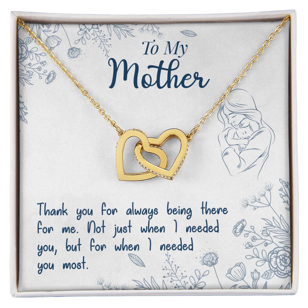 Mothers Day Gift From Daughter Son - Mother Necklace Gifts For Mom Mom Necklace Interlocking Hearts Interlocking Hearts Necklace