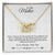 To My Mother Linked Hearts Necklace - I'M Grateful For You You Are The Best Interlocking Hearts Necklace