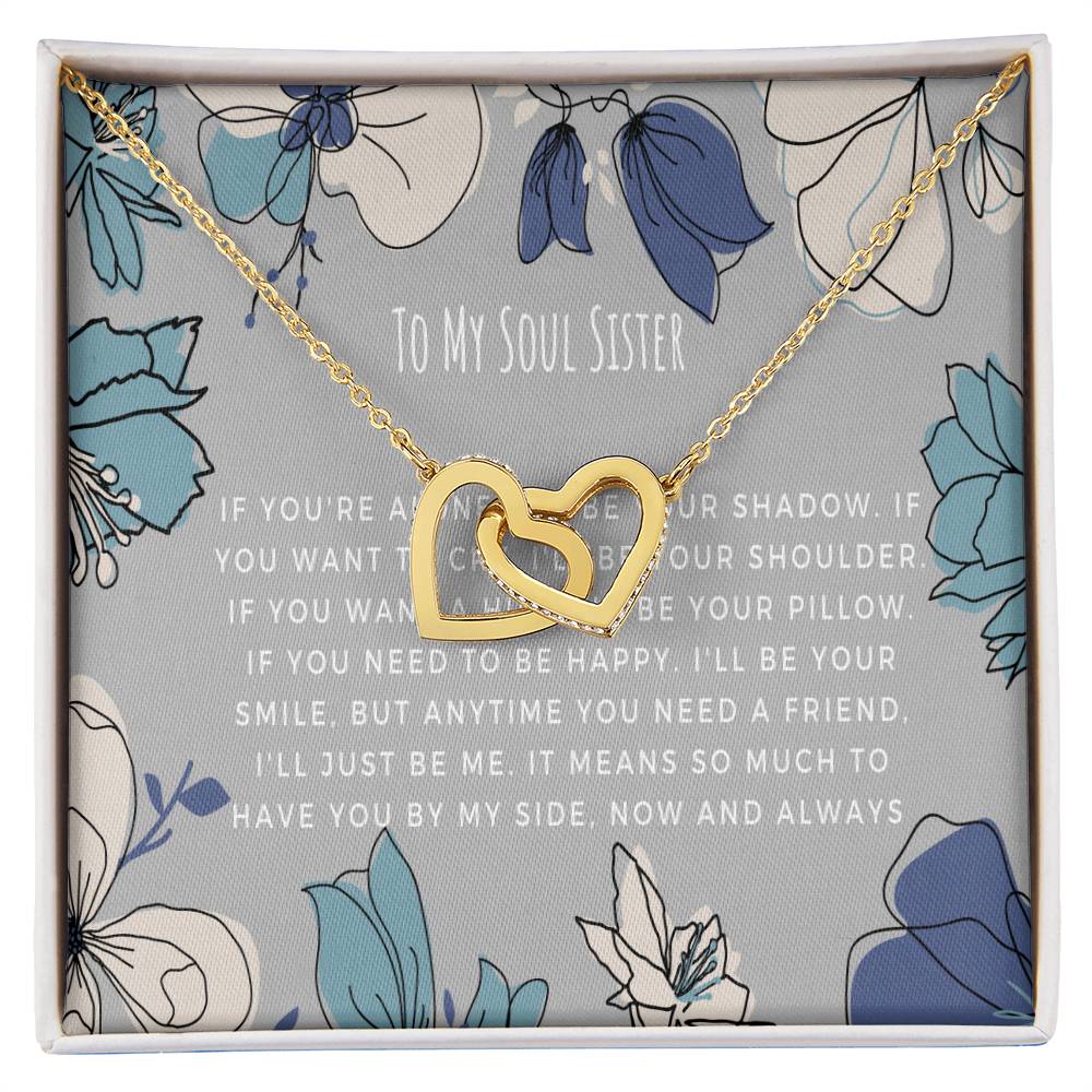 To My Soul Sister Gift Interlocking Hearts Necklace - I Don'T Know What'S Tighter Unbiological Sister Necklace Sister Jewelry Birthday