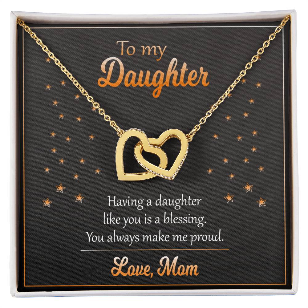 Necklace For Daughter Perfect Birthday Gift From Mom Interlocking Hearts Necklace