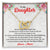 Perfect Gift For Daughter From Mom Interlocking Hearts Necklace