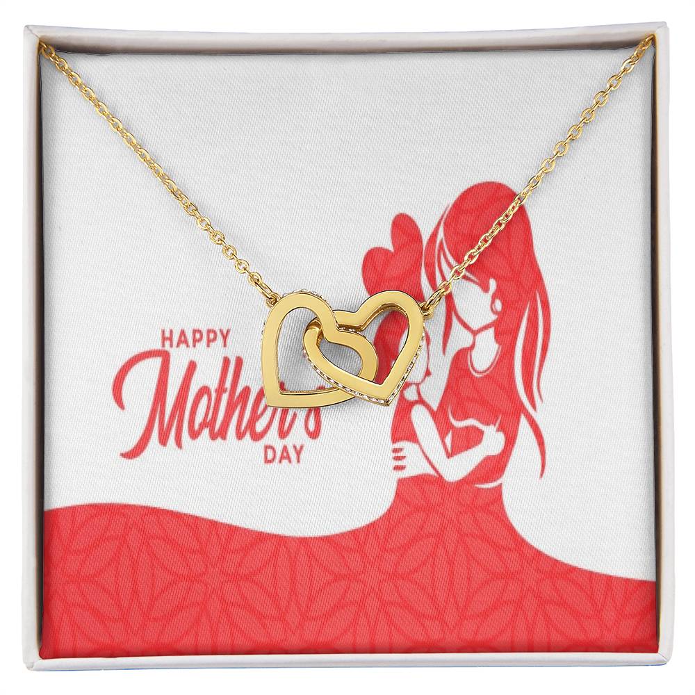 To My Mom Interlocking Hearts Necklace