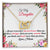To My Daughter Joined Hearts Pendant Necklace Interlocking Hearts Necklace