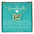 To My Granddaughter Interlocking Hearts Necklace Message Card