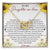 To My Daughter-In-Law Interlocking Hearts Necklace Message Card