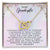 To My Granddaughter From Grandma Interlocking Heart Necklace Interlocking Hearts Necklace