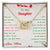 Gift For Daughter - Journey Rest Of Mine Interlocking Hearts Necklace