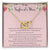 To My Boyfriends Mom - Pink Interlocking Hearts Necklace