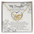 Your Wish Will Come True - Great Gift For Daughter Interlocking Hearts Necklace