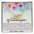 To My Granddaughter Love Always Mema Interlocking Hearts Necklace