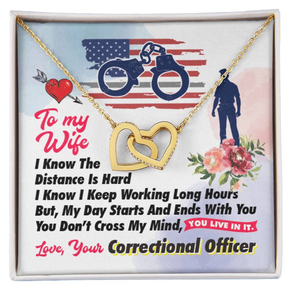 Correctional Officer'S Wife - Interlocking Heart Necklace Interlocking Hearts Necklace