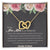 To My New Mom On My Wedding Day Interlocking Hearts Necklace