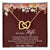 My Dear Wife Interlocking Hearts Necklace Message Card