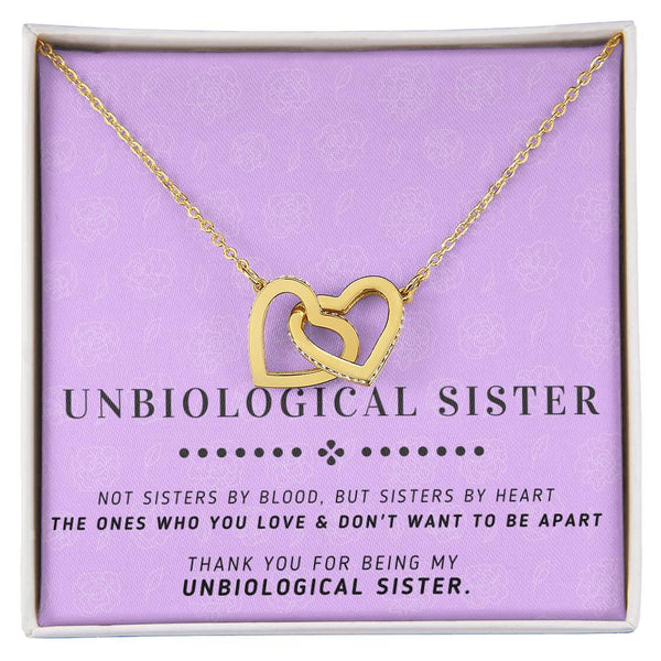 Sisters By Heart - Interlocking Heart Necklace Interlocking Hearts Necklace