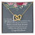 To My Amazing Daughter- Mom Love You - Mother Love For Daughter Interlocking Hearts Necklace