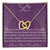 To Mom From Daughter Necklace. Happy Mother'S Day! Interlocking Hearts Necklace