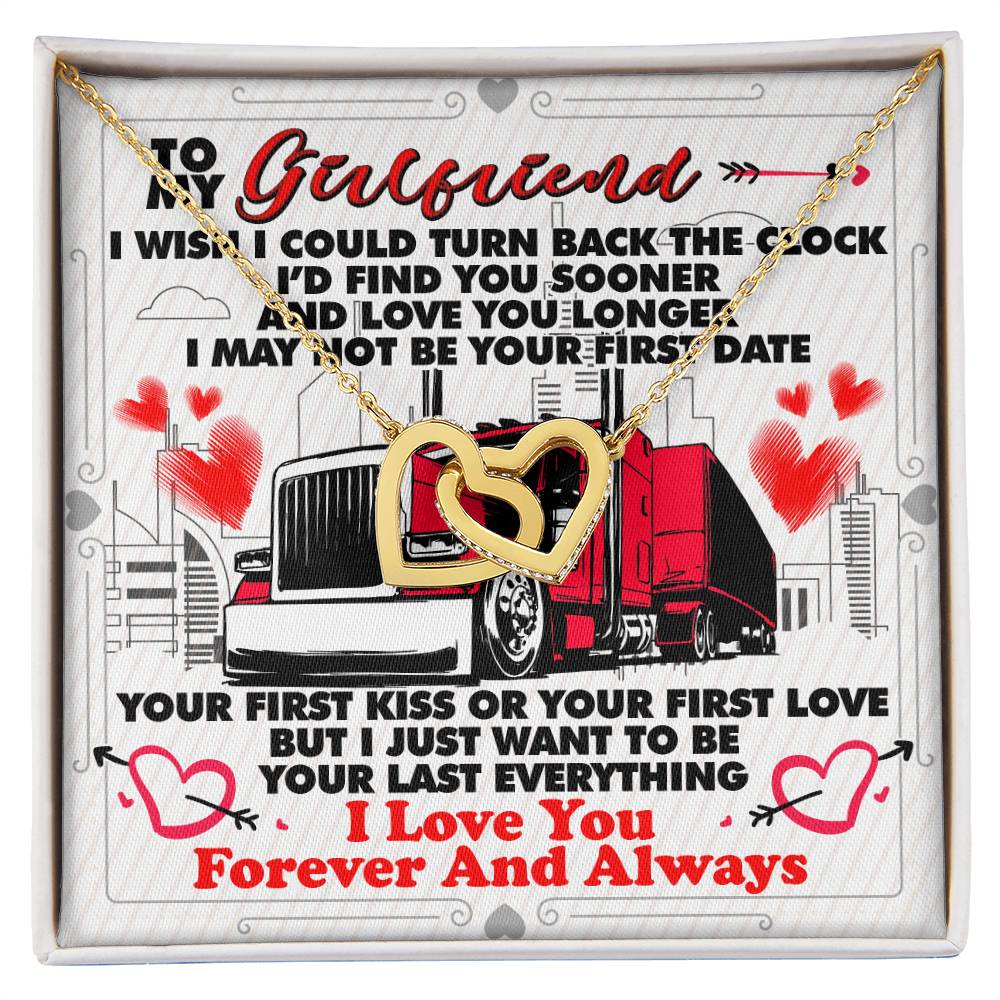 Trucker'S Girlfriend - Interlocking Heart Necklace Interlocking Hearts Necklace