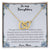 To My Daughter. Through Thick And Thin - Love Mom Interlocking Hearts Necklace
