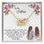 Thank You For Never Giving Up On Me Mother Gift - Necklace Interlocking Hearts Necklace
