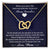 Forever Bonding Heart Necklace Gift Set - To My Daughter You Are My World Interlocking Hearts Necklace