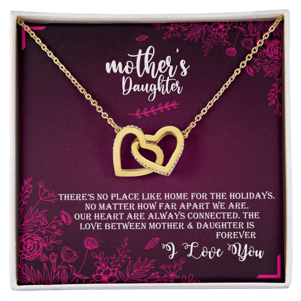 Mother & Daughter - Love Forever Interlocking Hearts Necklace