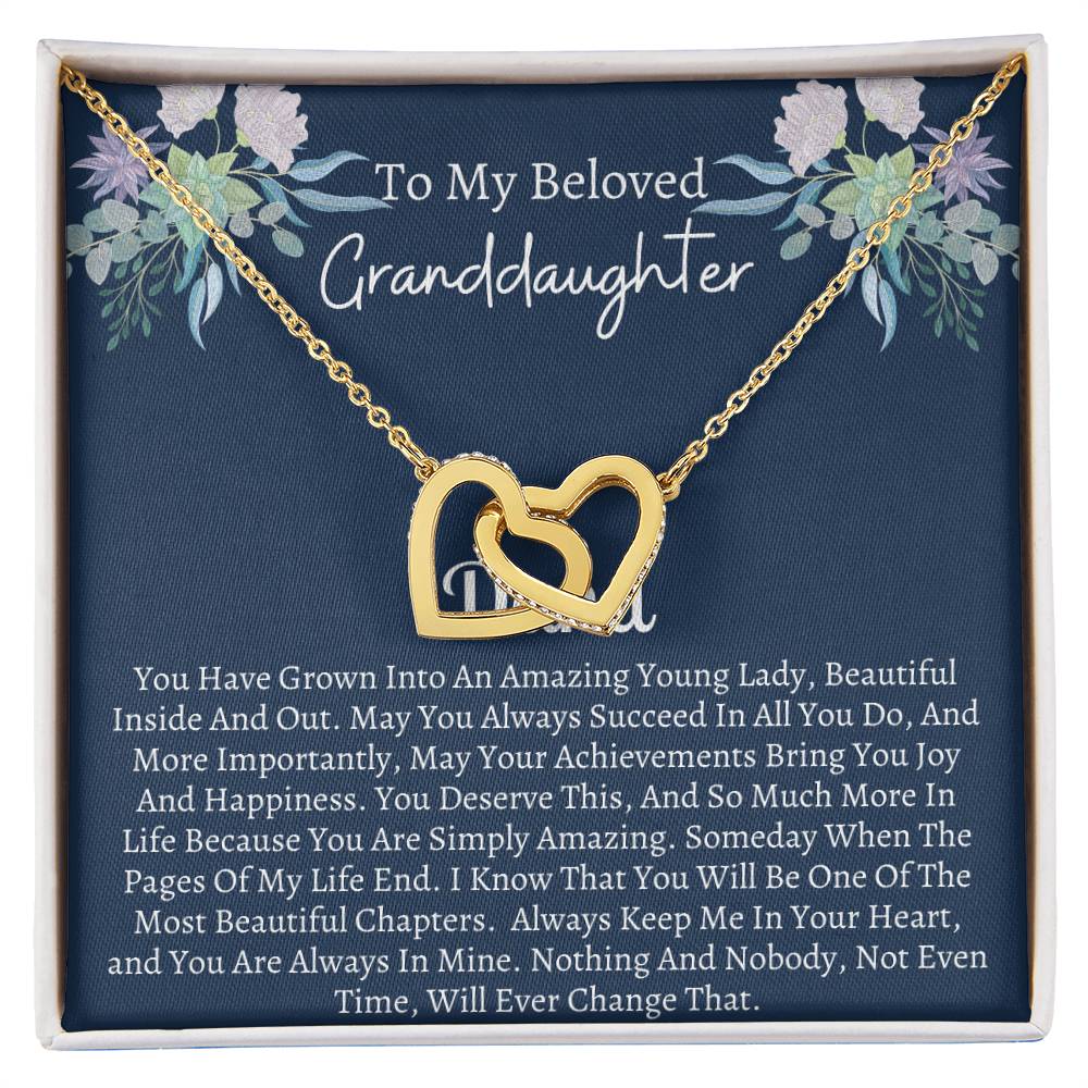 Gift For Granddaughter 6 Interlocking Hearts Necklace