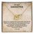 To My Daughter - Love Dad Interlocking Hearts Necklace