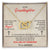 To My Granddaughter Interlocking Heart Necklace Interlocking Hearts Necklace