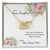 Bonus Daughter From Bonus Dad No Dna But You Have My Heart Interlocking Hearts Necklace