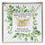 Be Junior Bridesmaid Square Foliage Interlocking Hearts Necklace