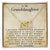 To My Granddaughter Love Grandma Interlocked Heart Necklace Interlocking Hearts Necklace
