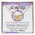 To My Wife Interlocking Hearts Necklace Message Card