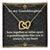 Granddaughter And Nana Bond Necklace - Eudora Collection Interlocking Hearts Necklace