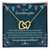 Happy Birthday My Granddaughter Interlocking Hearts Necklace