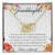 Granddaughter Interlocking Hearts Necklace Message Card