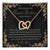 Wherever This Journey Takes Us - Black Interlocking Hearts Necklace