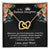 To My Badass Daughter Necklace Gift From Mom Birthday Necklace Gift From Mom Interlocking Hearts Necklace