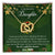 Merry Christmas To My Daughter Interlocking Hearts Necklace